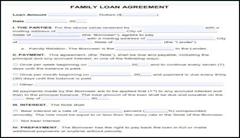 How do I report interest on a family loan?